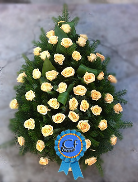 Coroana funerara din Trandafiri